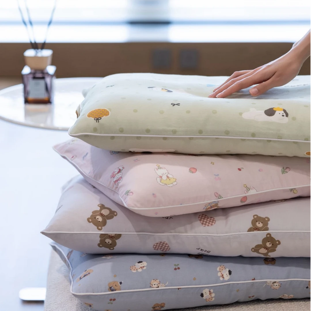 雅赞大豆纤维枕头枕芯成人儿童可水洗轻柔饱满吸湿透气蓬松支撑力