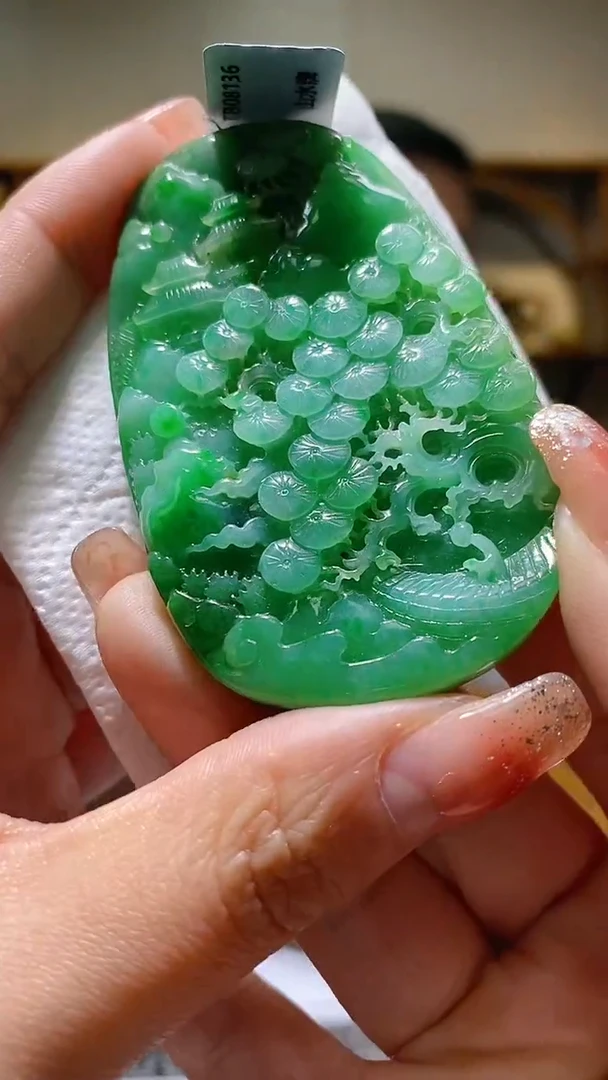 【闪购商品】定制翡翠未镶嵌36/0120/W/山水