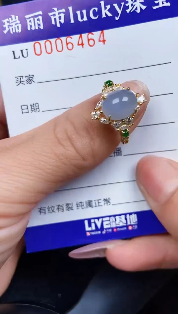 翡翠银S925镶嵌颈饰6464