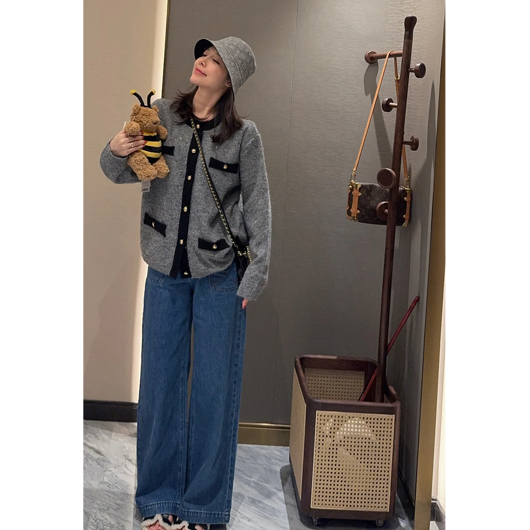 BETTER JOELAY -【复古阔腿】潮流牛仔裤水洗时尚宽松ZZ2103