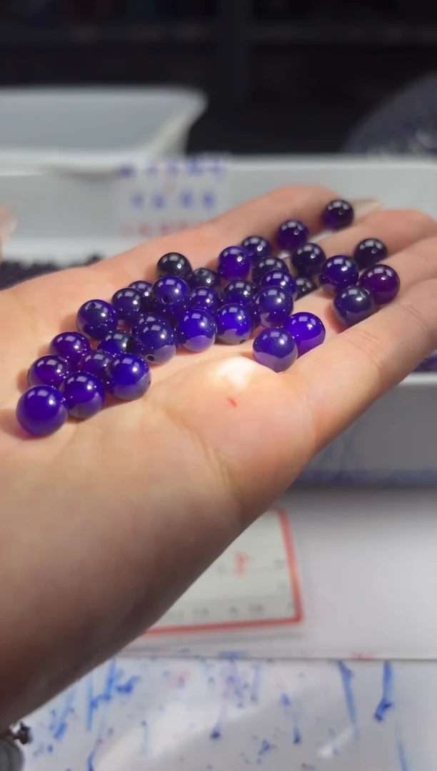 玛瑙/玉髓颈饰未镶嵌x206舒俱来8mm*25颗