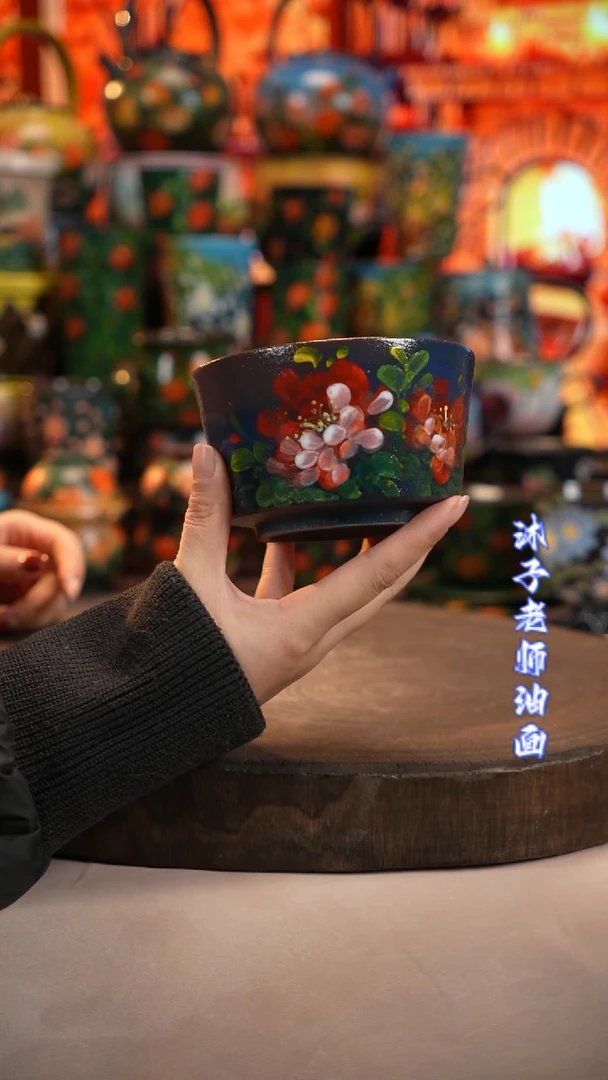 油画   釉下彩  碗