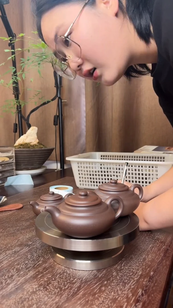 0**6想泉壶-半手精工制作（天青泥）170CC“微瑕慎拍不退不换”封釉