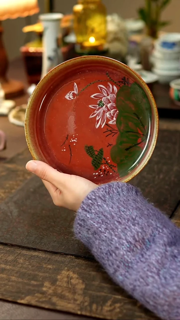 景德镇陶瓷杯碗柴烧多人