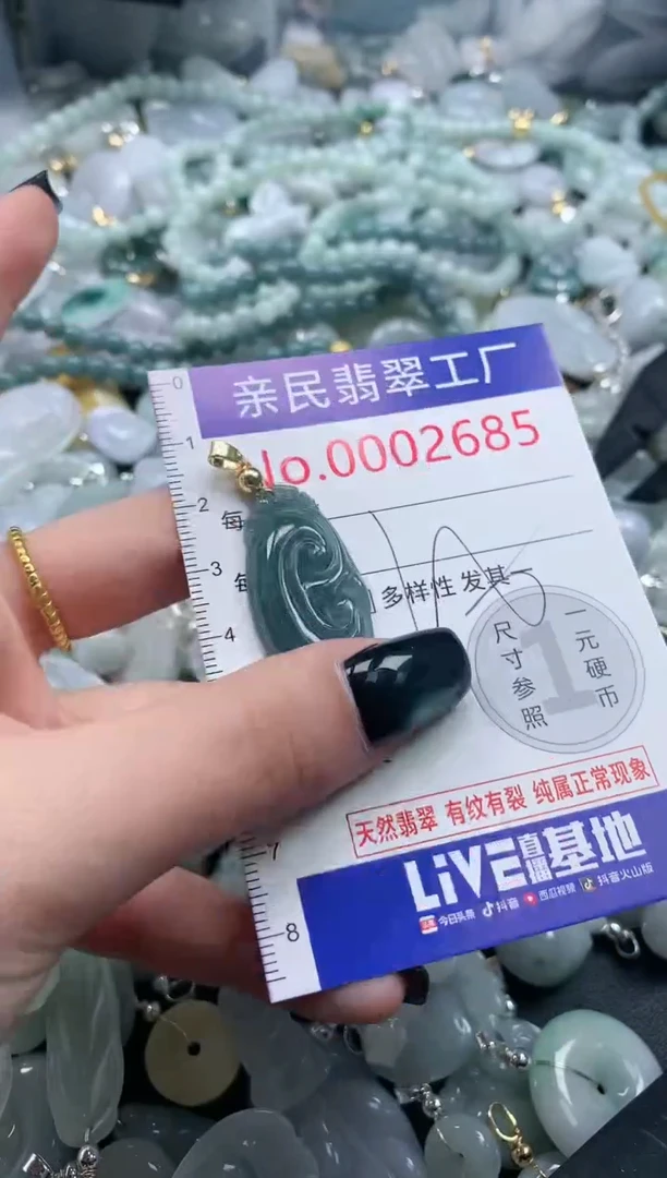 翡翠未镶嵌吊坠(不含链)2685