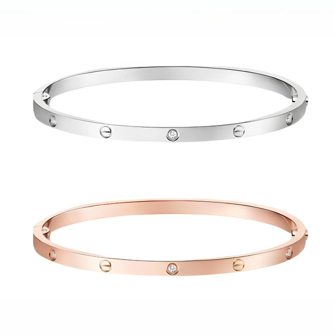 ✨18K金窄版六钻满天星手镯 真钻镶嵌 闪耀如银河 显手细神器