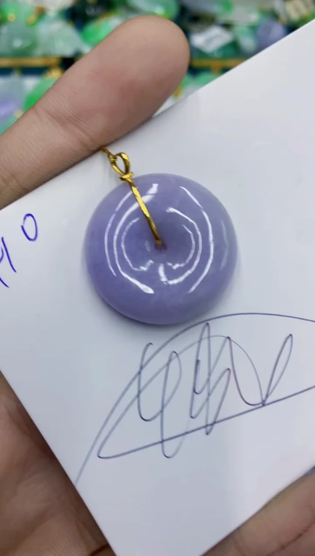 翡翠18K金镶嵌颈饰11111111111