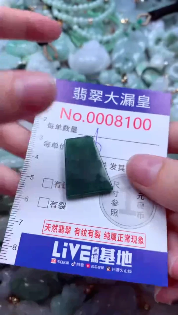 吊坠(不含链)未镶嵌翡翠8100
