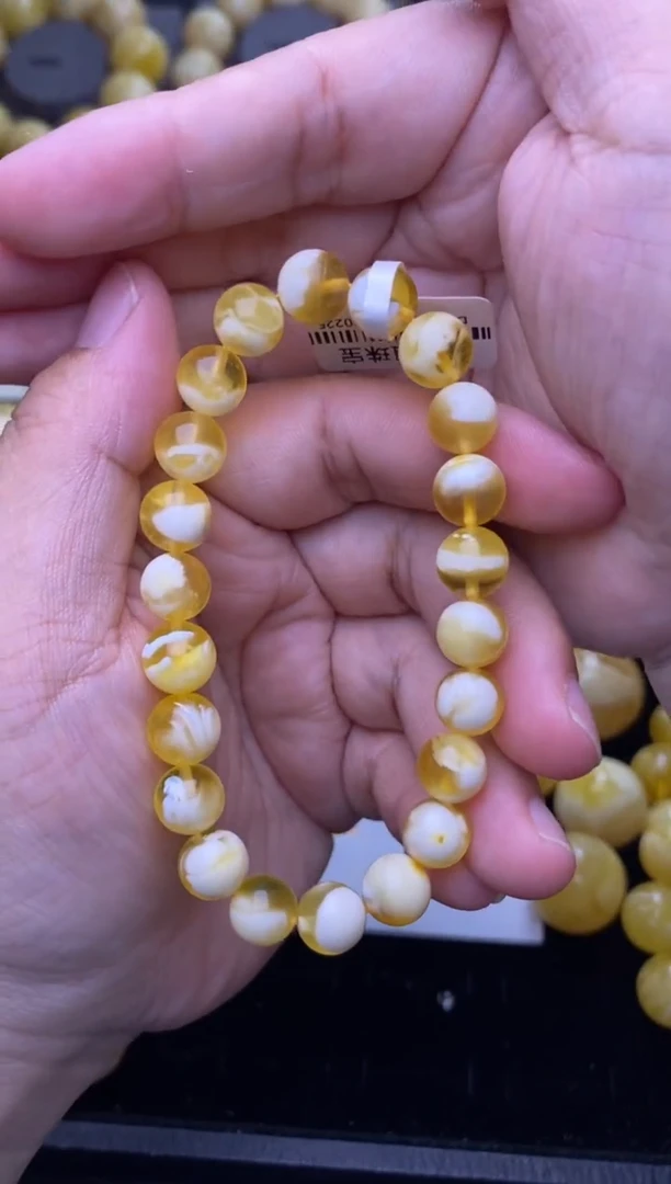 裸石琥珀未镶嵌 大小姐珠宝严选卡8mm59