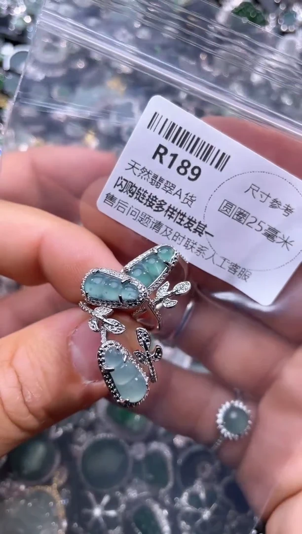 【闪购商品】翡翠颈饰未镶嵌R189戒指 多样性发其一