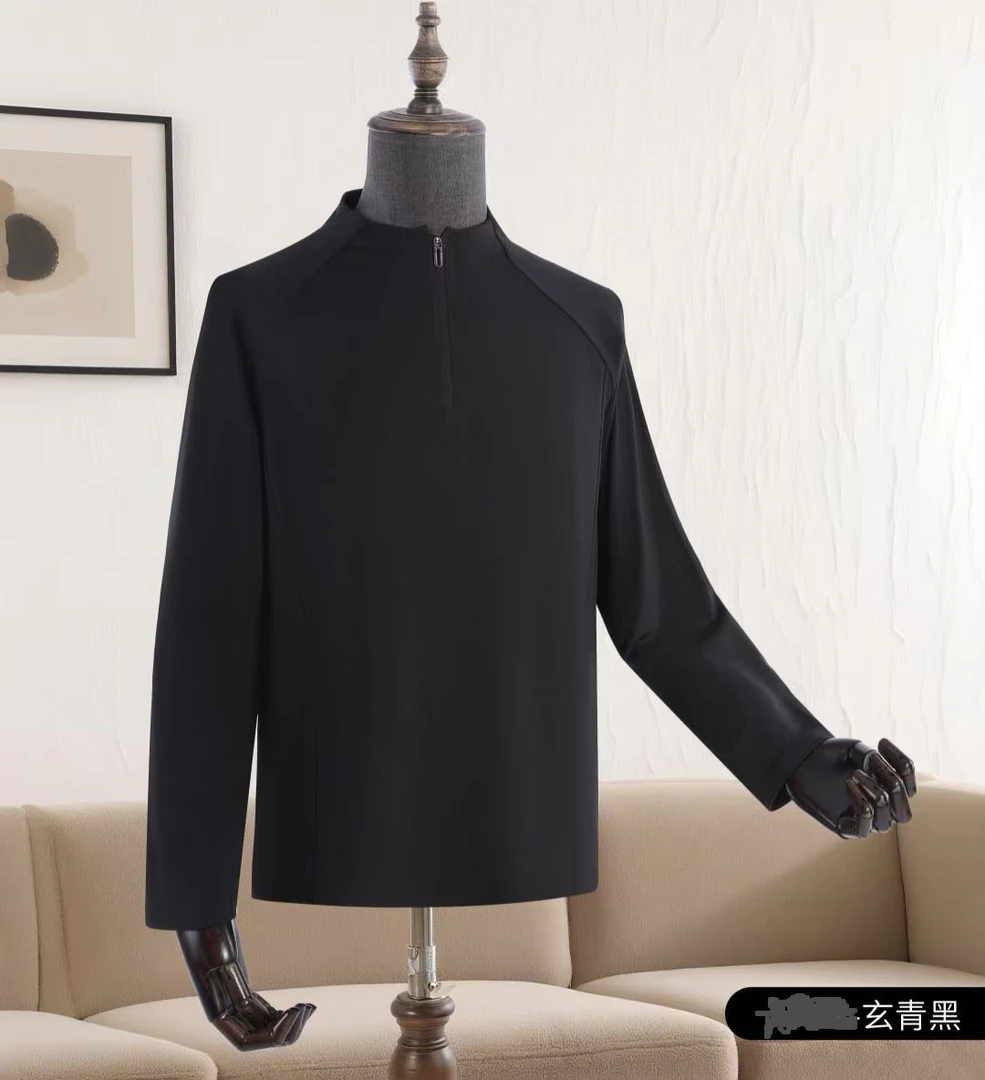 户外运动长袖立领修身冬季男士打底HRD