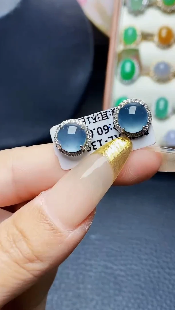 银S925镶嵌戒指翡翠3163