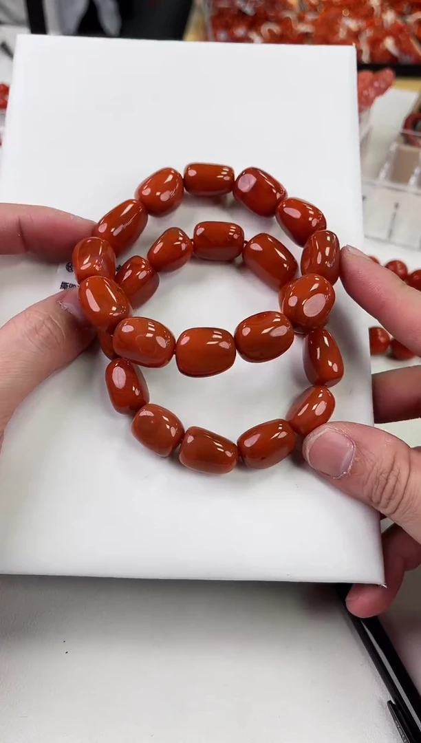 【闪购商品】南红玛瑙瓦西随型手串未镶嵌（多样式发其一）