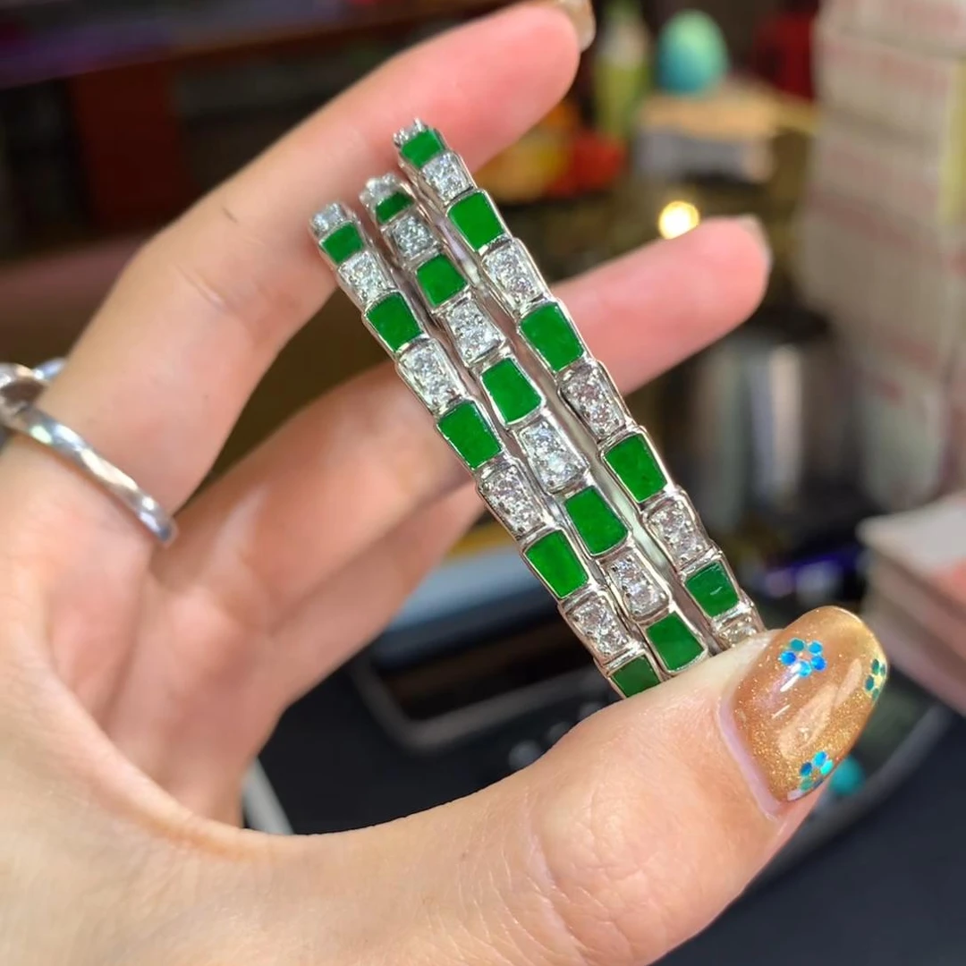 【逍遥】天然A货翡翠手镯*GYL/005/多样性发/1件