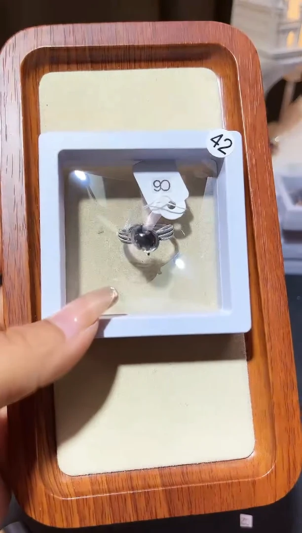 【闪购商品】水晶戒指银S925镶嵌定制