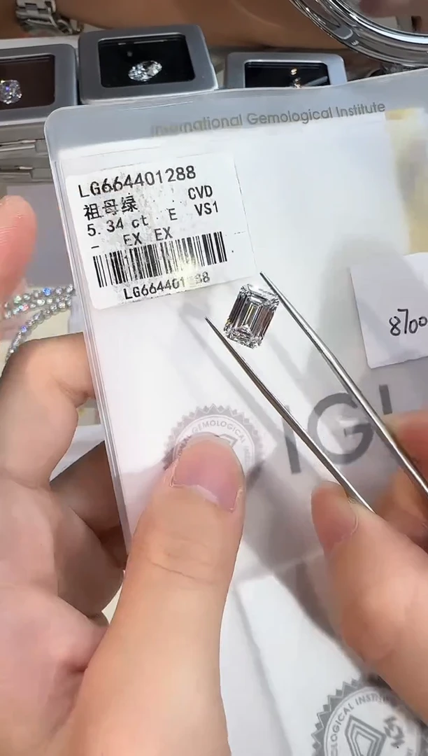 裸石实验室培育钻石@ 5.34ct 先鉴赏，再定制！