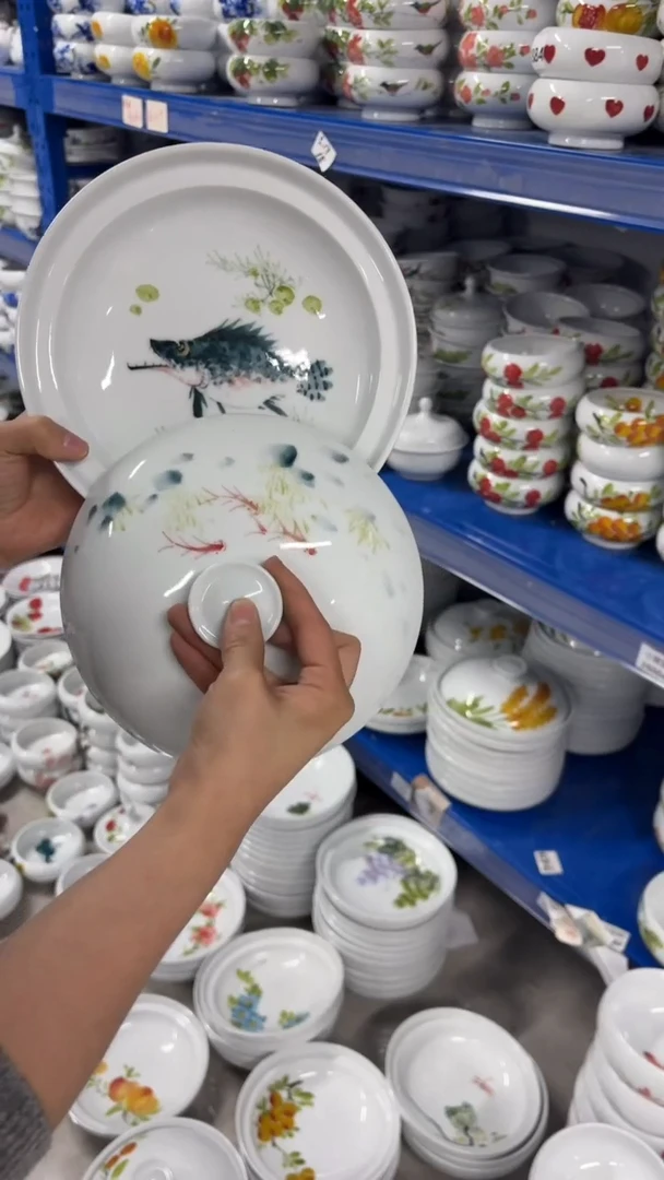 景德镇手绘釉中彩（食品级）和合器