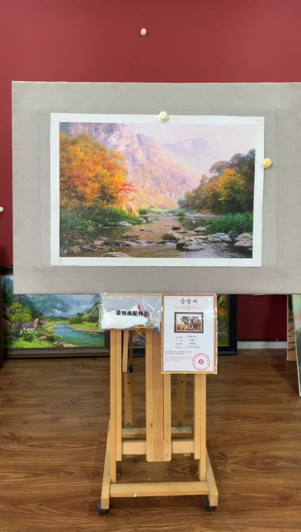 油画【43号】朝鲜原创手绘油画【功勋Ⅰ级画家丨孤品佳作】【顺丰包邮】