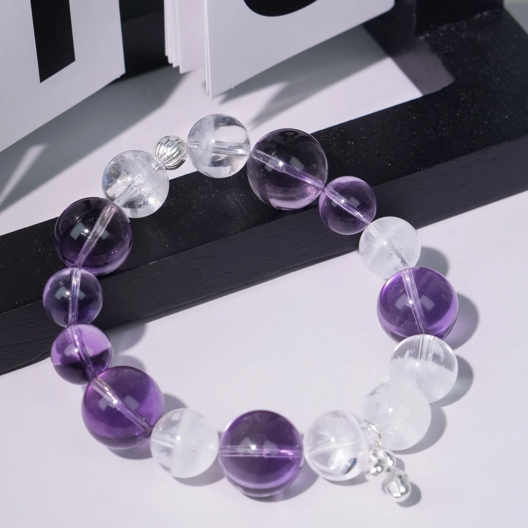 手链 原创小众设计款手链紫韵清梦