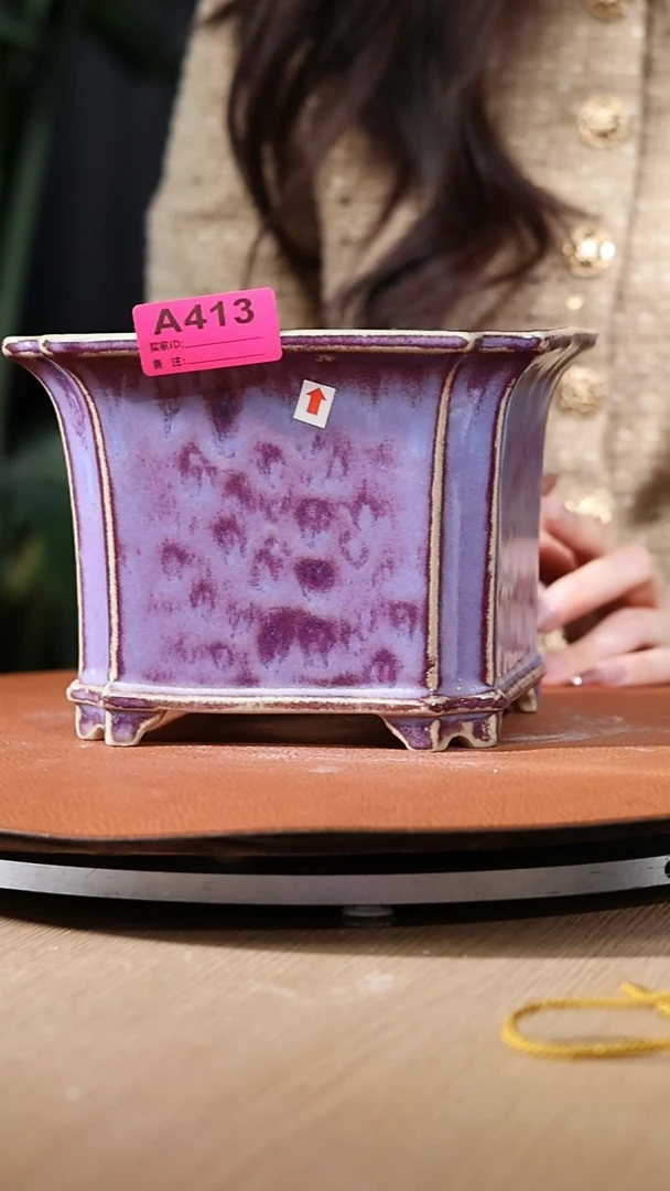 【石湾花盆】6寸倭角兰盆413