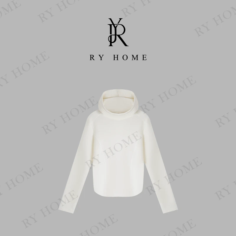 【容雨RYHOME】莱赛尔＋“极简暖炉”法式无压感连帽卫衣251Y1082