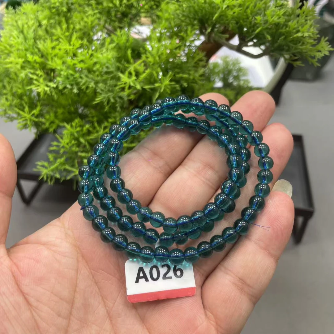 【喜汇甄选】A026蓝水晶多圈手串