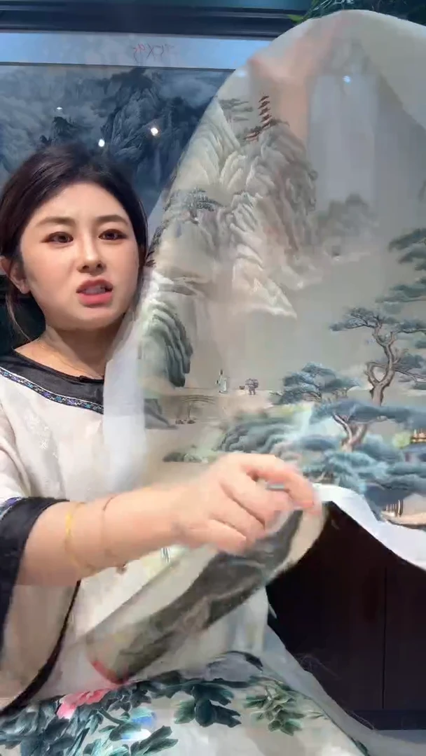 刺绣非遗苏绣手工工艺品绣片50*100