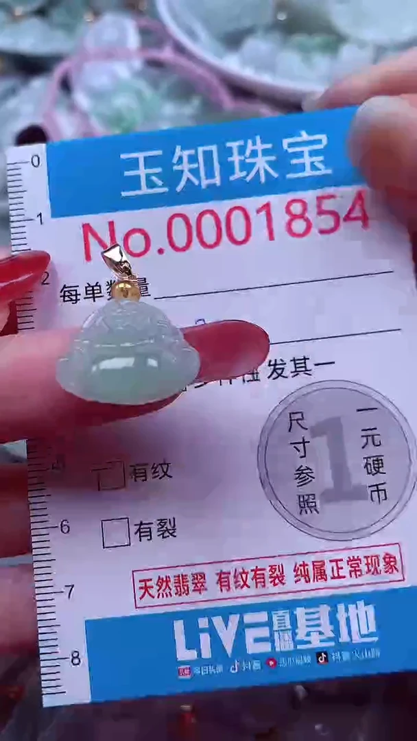 吊坠(不含链)未镶嵌翡翠1854