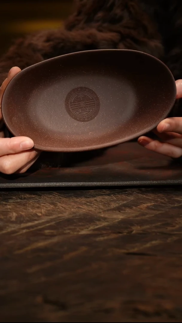 紫砂茶叶罐元宝壶承