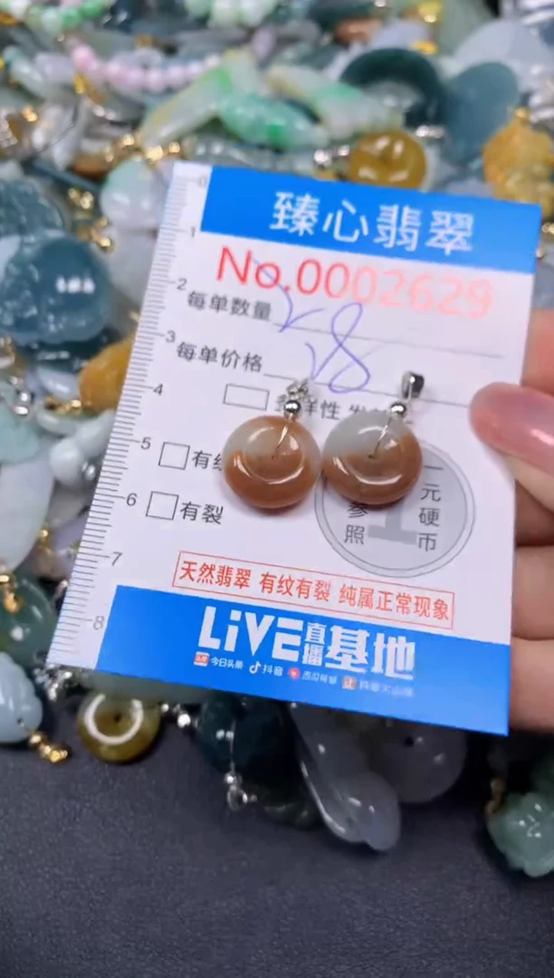 【闪购商品】翡翠颈饰未镶嵌含绳0002629