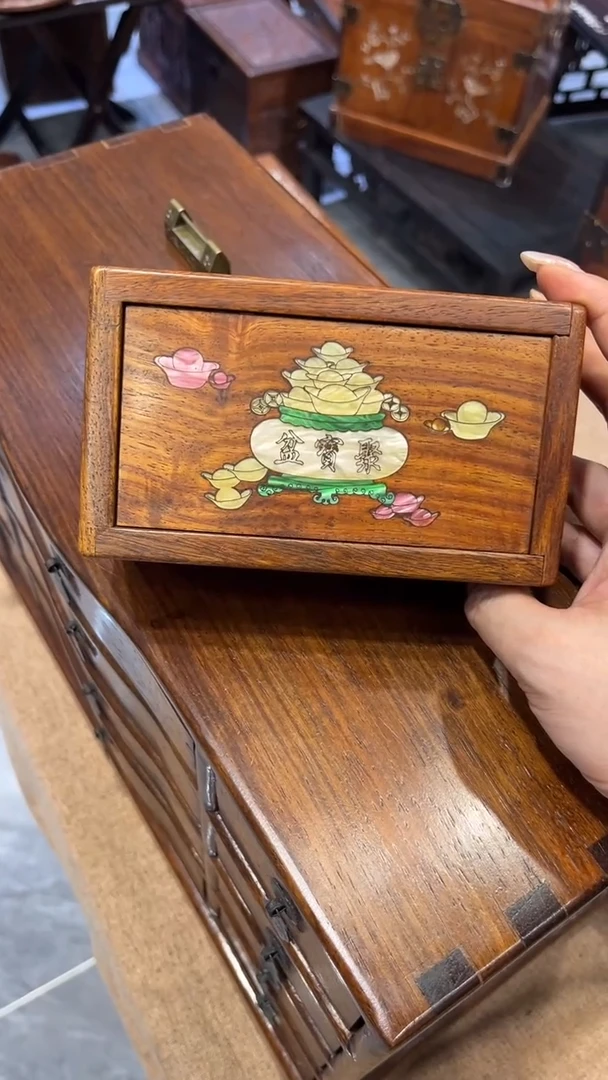 木聚宝盆小机关盒