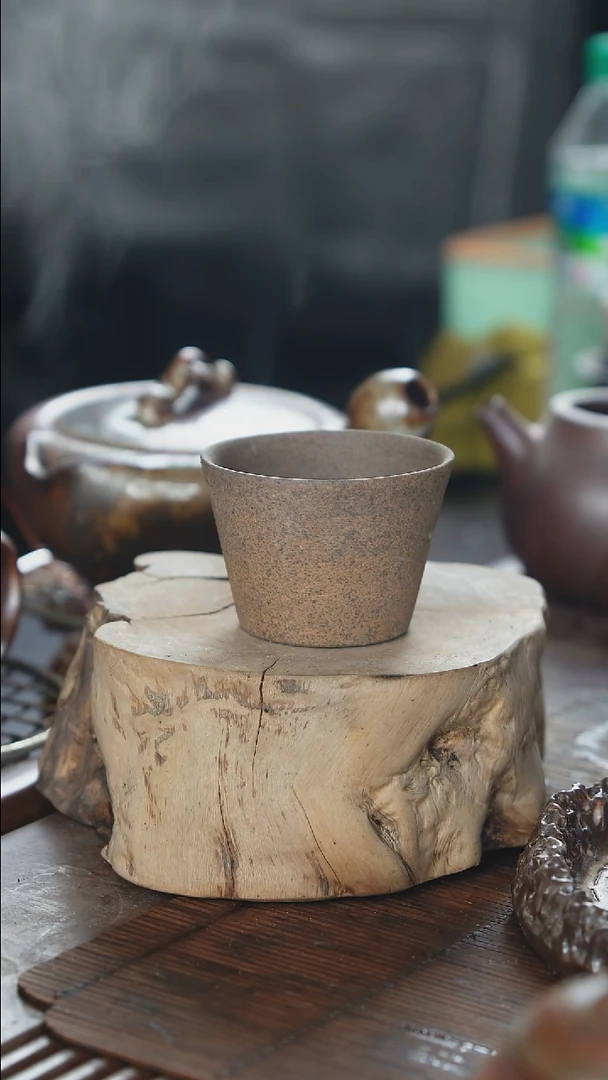 紫砂全手工直筒杯（南蛮烧）