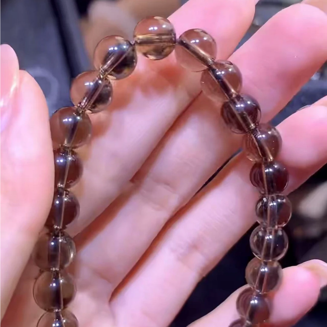 【逍遥】水晶茶晶圆珠手串*ZHSJD/23/多样性发/1件