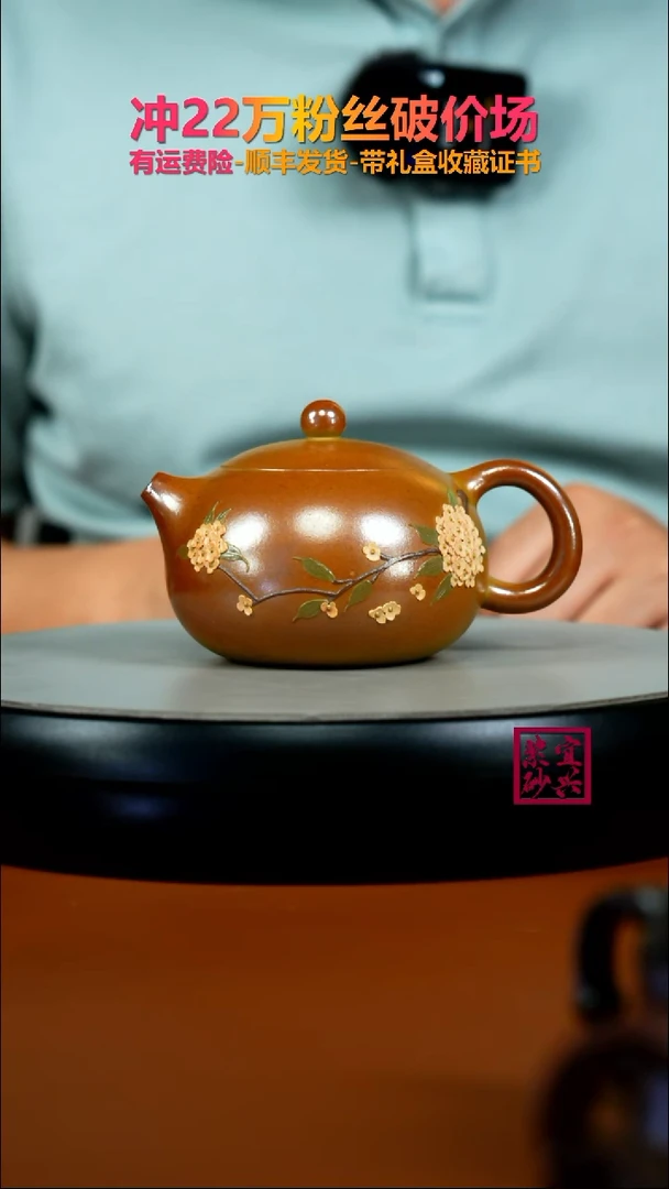 茶壶紫砂蒋静明火云烧泥绘西施220CC