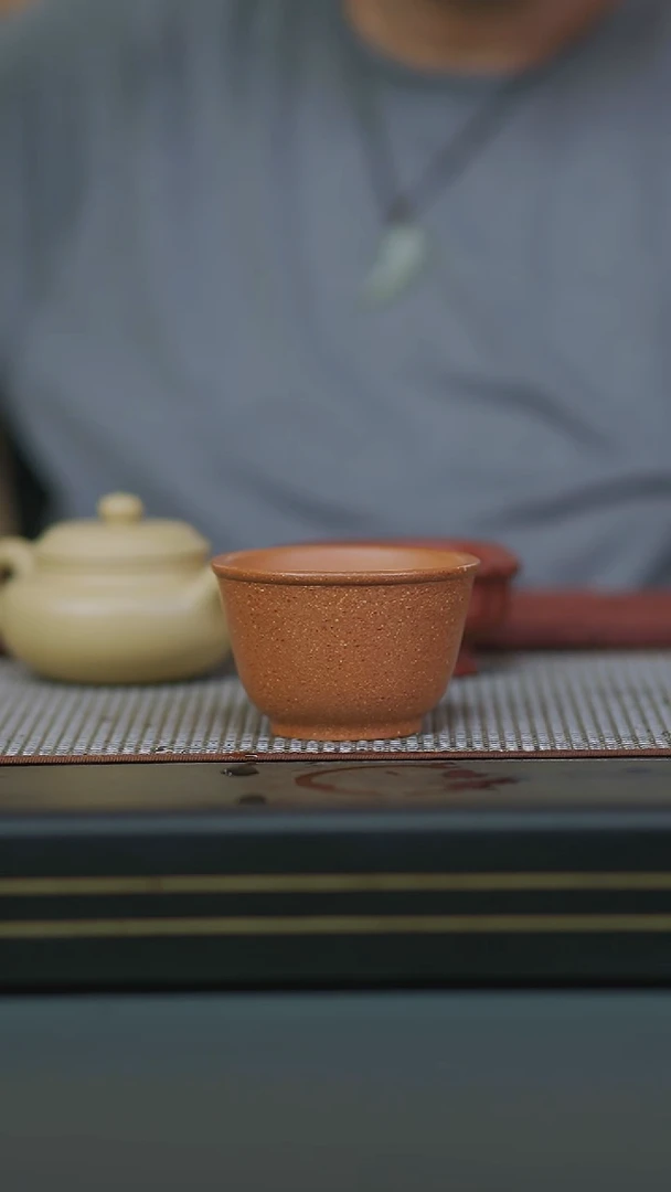 茶壶紫砂葵黄段大缸杯170cc