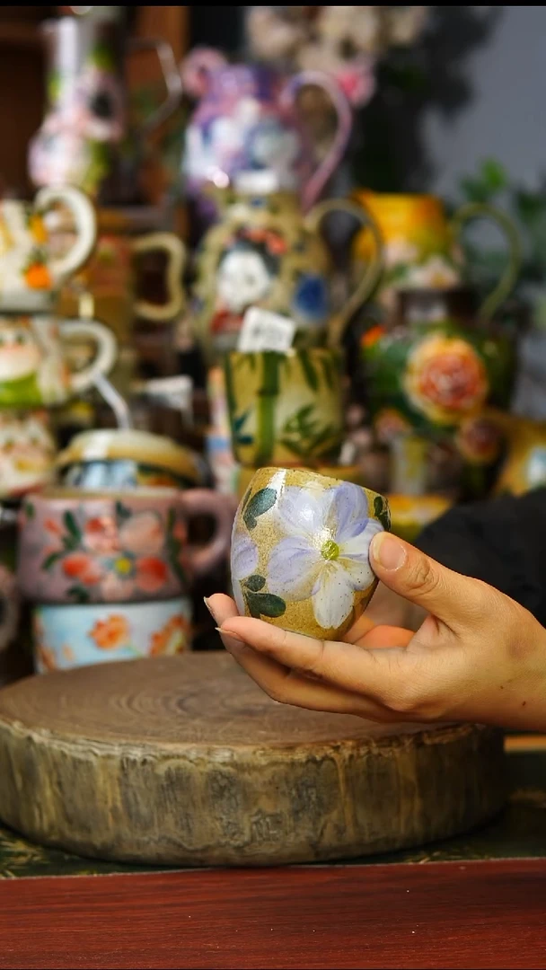 陶瓷86景德镇手工手绘釉下彩