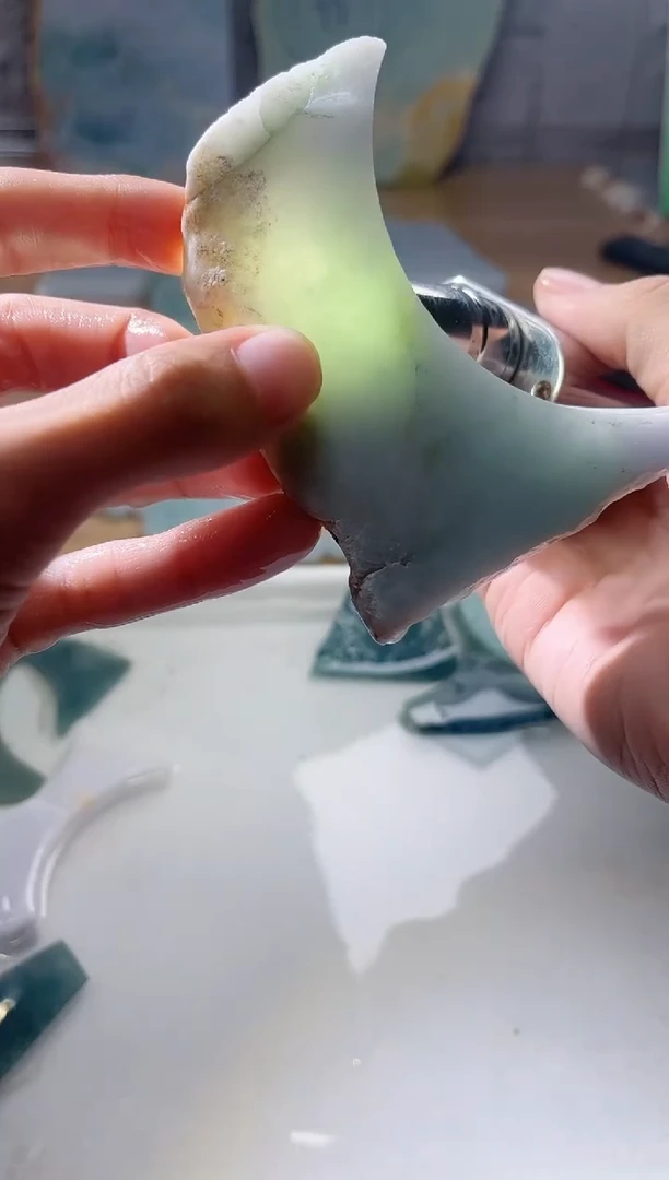 裸石翡翠翡翠a货正品玉石古陈086