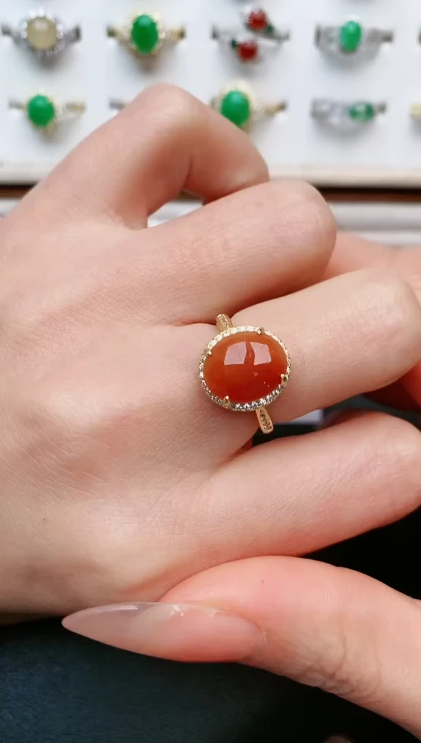 【闪购商品】翡翠戒指银S925镶嵌....