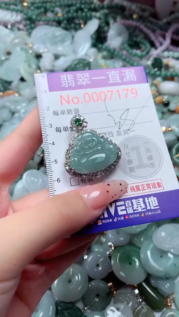 翡翠未镶嵌吊坠(不含链)7179