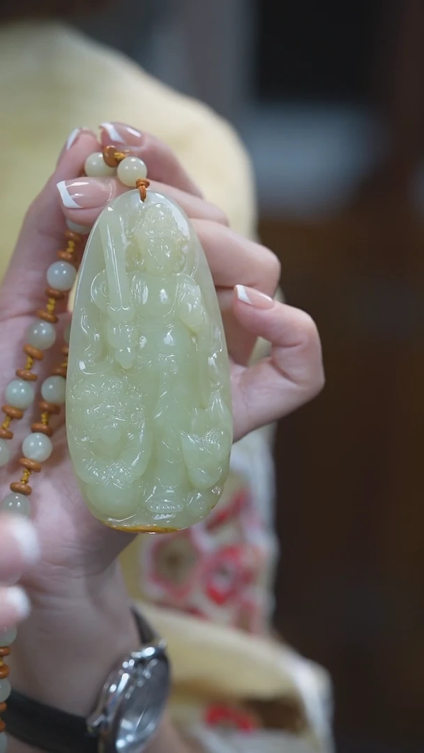 颈饰未镶嵌和田玉文殊