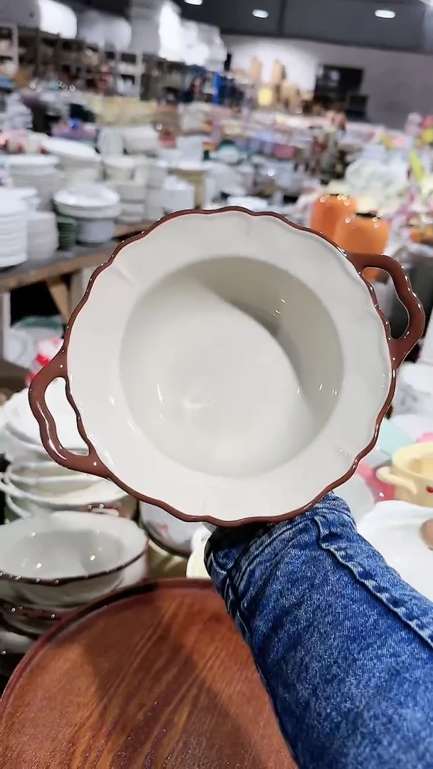 【闪购商品】瓷片双耳微瑕 凑满20元包邮