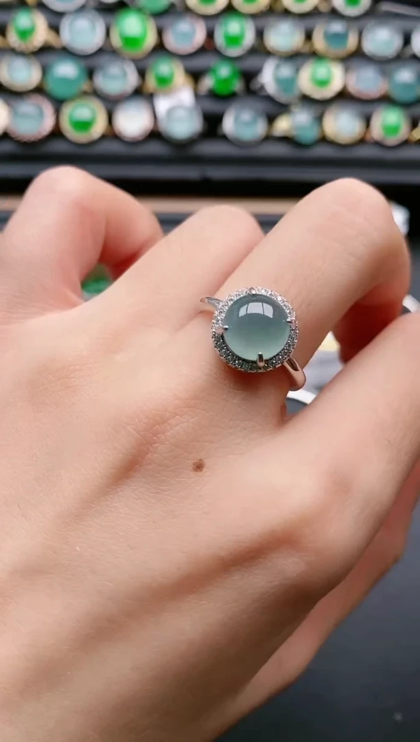 【闪购商品】翡翠戒指银S925镶嵌11111111