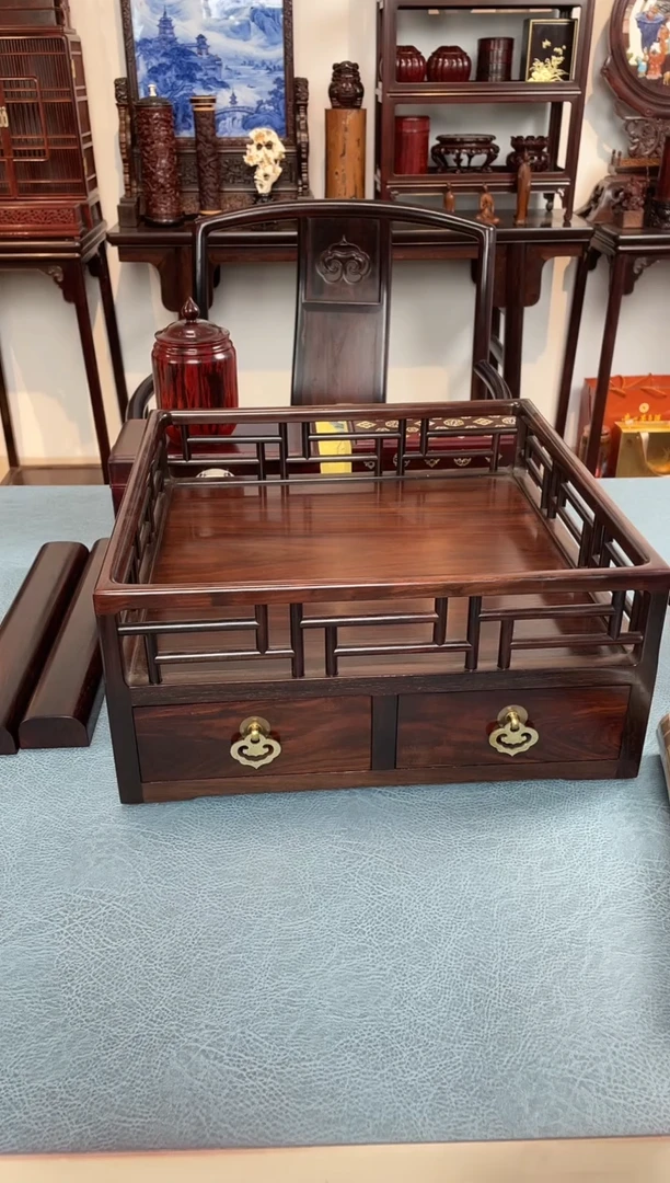 红酸枝木类成套家具都承盘