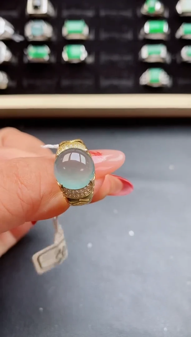 【闪购商品】翡翠戒指银S925镶嵌50850508