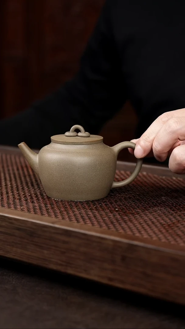 茶壶紫砂岩中泥双圈直流 青