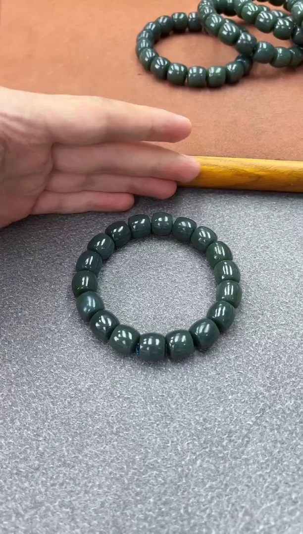 手链未镶嵌和田玉纯天然新疆且末蓝12