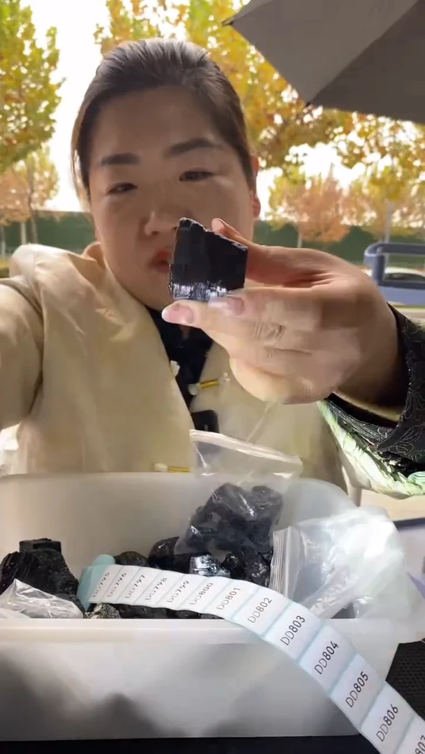 未镶嵌原石碧玺黑碧玺原石D795