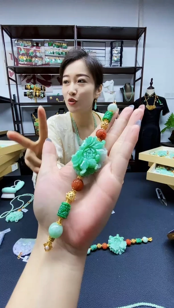 颈饰未镶嵌翡翠翡翠手链