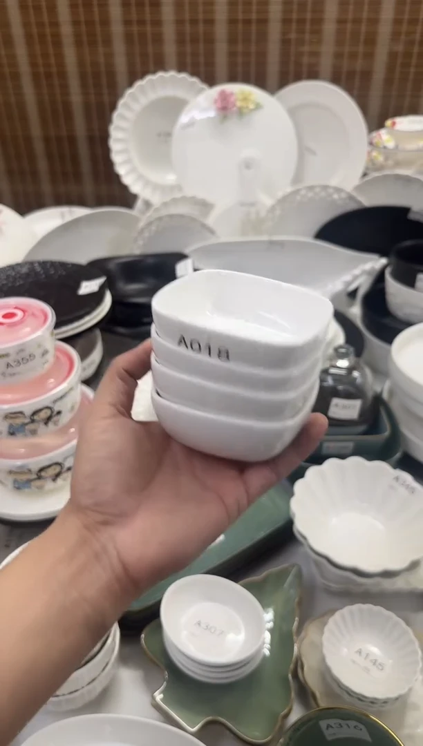 瓷【A018 4个装】4寸沙拉碗4个
