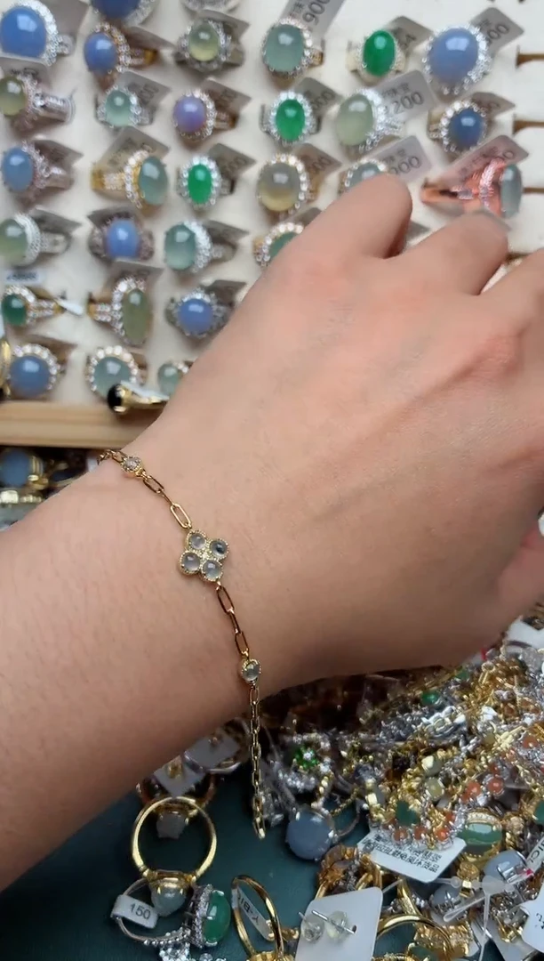 银S925镶嵌戒指翡翠.